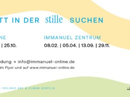 Tage der Stille bei der Gemeinschaft Immanuel