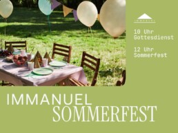 Einladung zum Sommerfest am 13. Juli.
